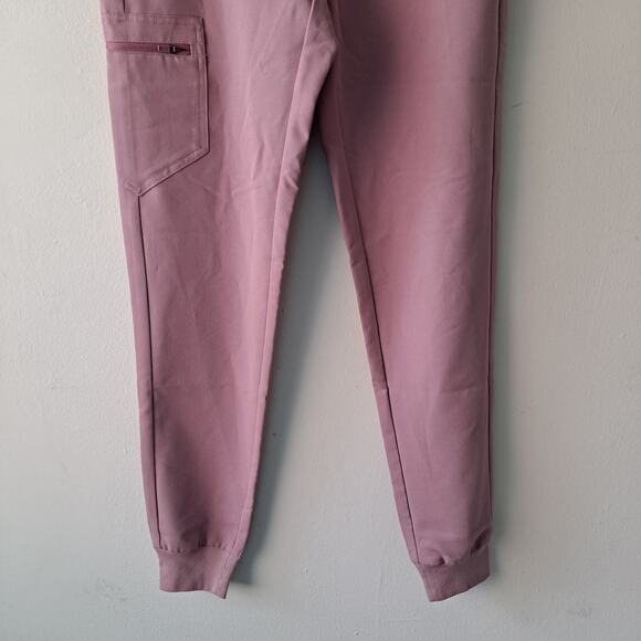 FIGS Zamora Maternity Jogger Scrub Pants Mineral Mauve Womens Tall Size XXS NWT - Picture 8 of 11